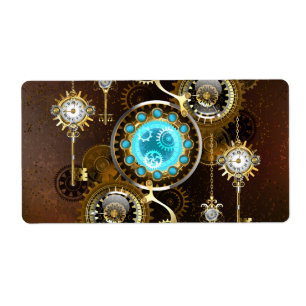 Steampunk Arrière - plan rouillé avec des lentille