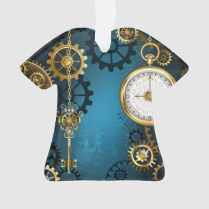 Steampunk Arrière - plan turquoise avec Gears