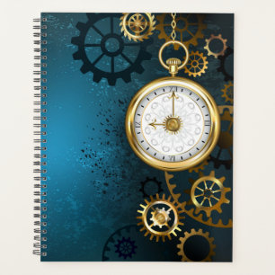 Steampunk Arrière - plan turquoise avec Gears