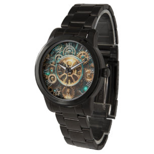 Steampunk Art cogs & engrenages montre homme 4