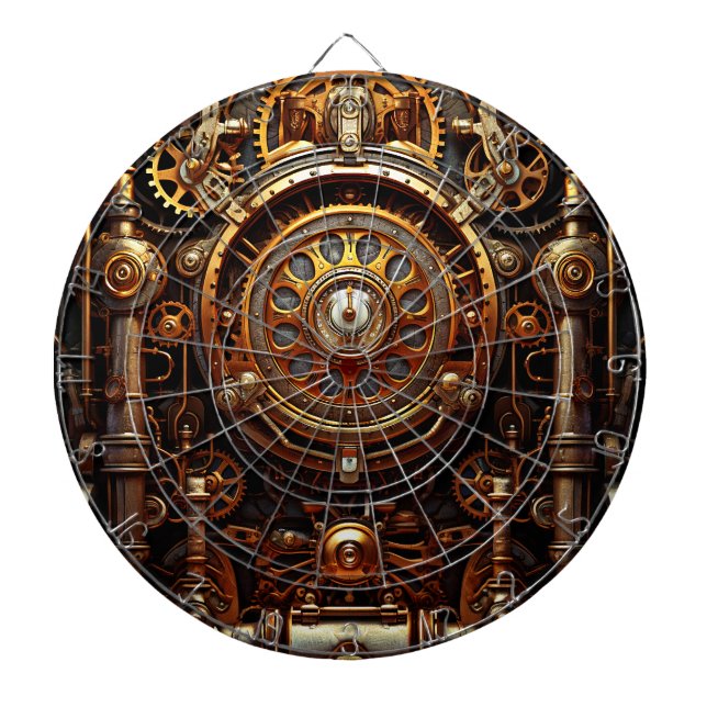 Steampunk Art Dartboard (Front)