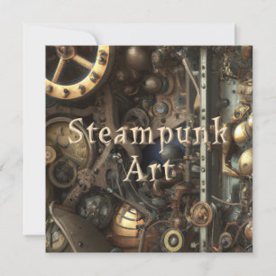 Steampunk Art Greeting Card