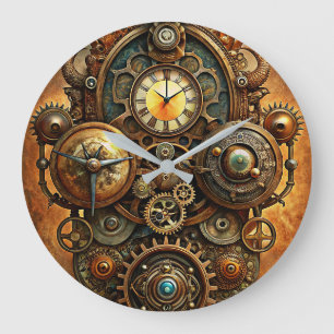 Steampunk Art Wall Clock
