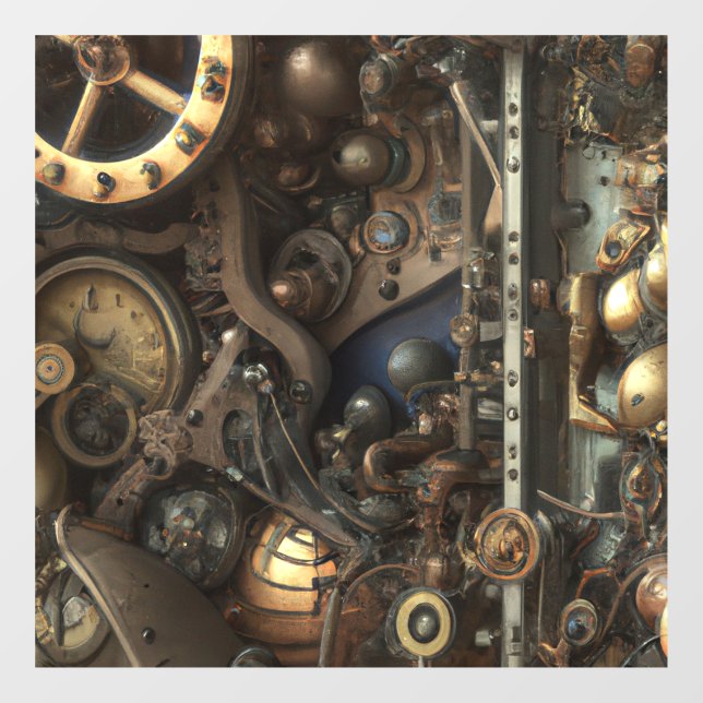 Steampunk Art Window Cling (Sheet)