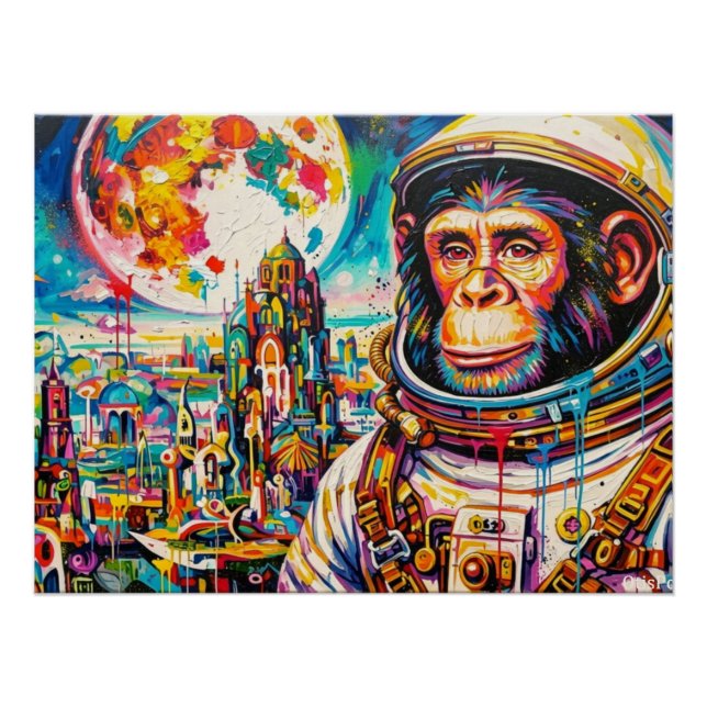 STEAMPUNK ASTRONAUT-CHIMPANZEE 3 POSTER (Front)
