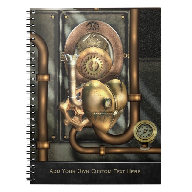 Steampunk At Heart Notebook (Front)