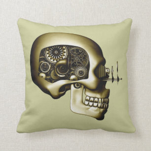 Steampunk Automaton #1D Throw Pillow
