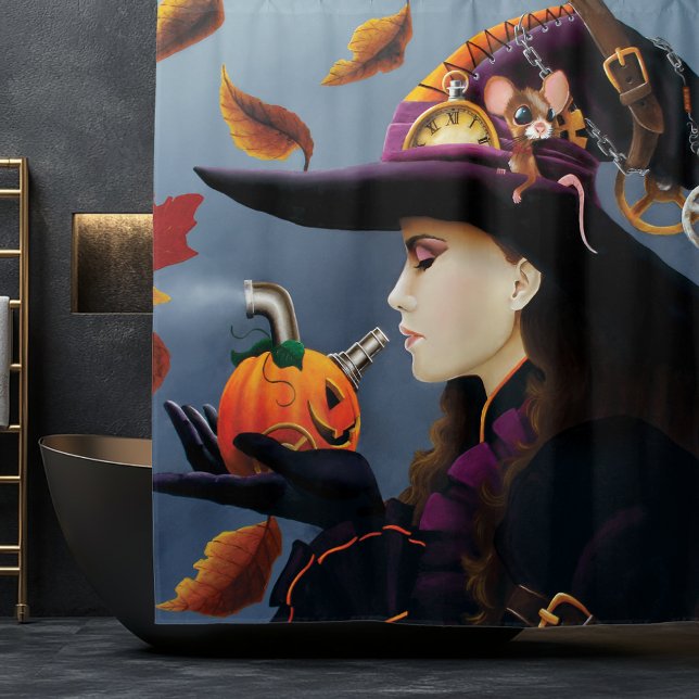 Steampunk Autumn Witch Pumpkin Clockwork Hat (Creator Uploaded)