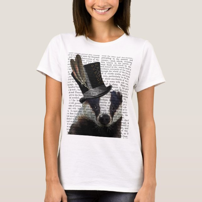 Steampunk Badger in Top Hat (Front)