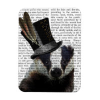 Steampunk Badger in Top Hat