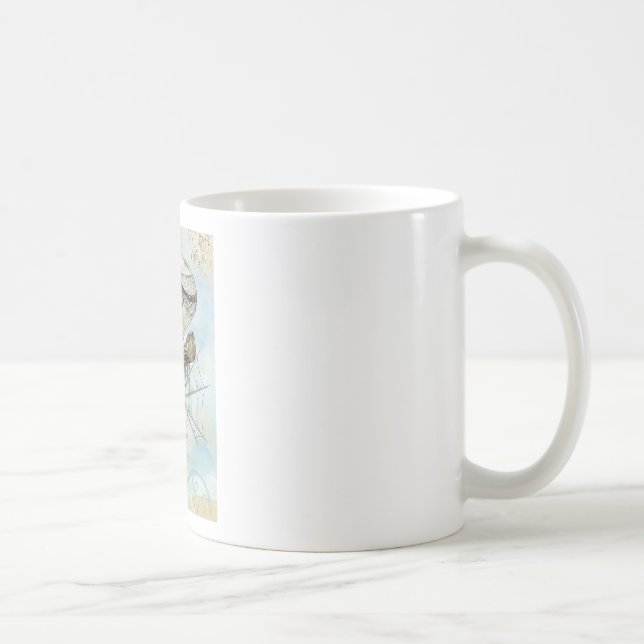 steampunk balloon coffee mug (Right)