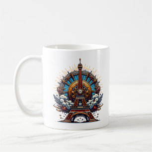 Steampunk Bastille Day Eiffel Tower Coffee Mug