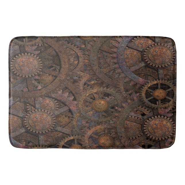 Steampunk Bath Mat (Front)