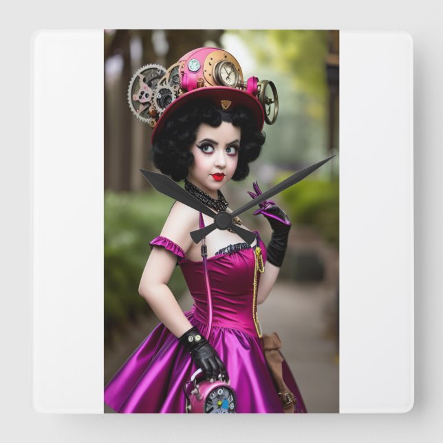 Steampunk Betty Boop Clock (Front)