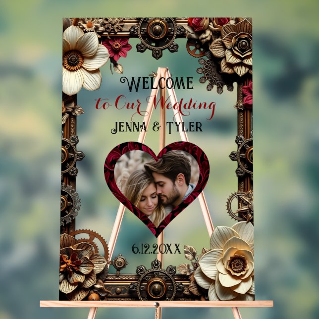 Steampunk Bienvenue à notre Mariage Personnalisé (Neutre)