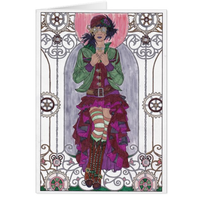 Steampunk Birthday Card - SF2 (Front)