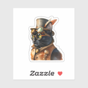 Steampunk Black Cat