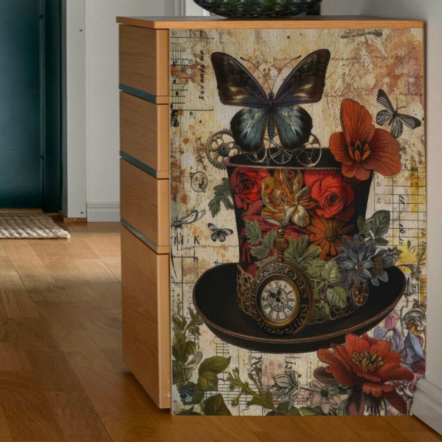 Steampunk Black Hat Decoupage Tissue Paper (Creator Uploaded)