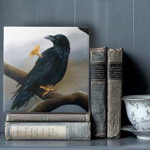 Steampunk Black Raven Tile