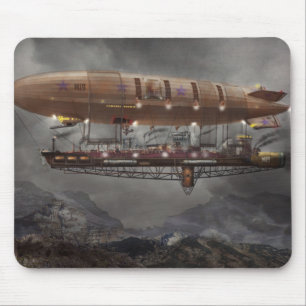 Steampunk - Blimp - Airship Maximus Mouse Pad