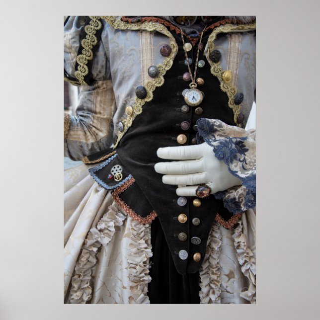 Steampunk bodice, Carnival, Venice Poster (Front)