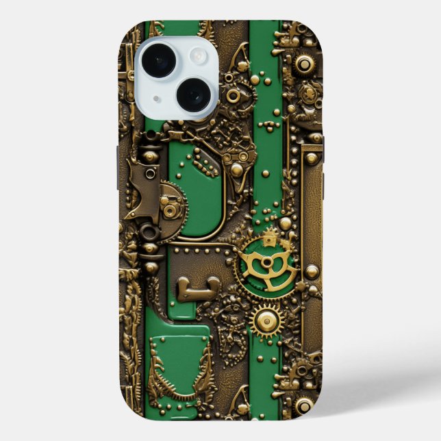 Steampunk Book Industrial Green Case-Mate iPhone Case (Back)