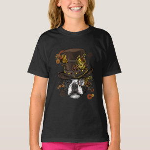 Steampunk Boston Terrier Dog Shirt Steampunk Lover