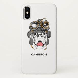 Steampunk Boxer   Add Your Name Case-Mate iPhone Case