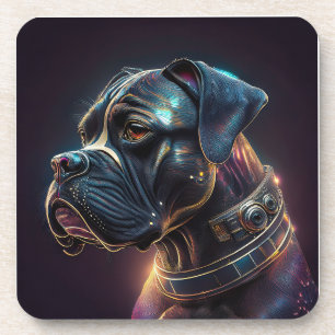 Steampunk Boxer Dog Coaster
