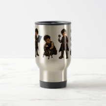 Steampunk Boy Inventor Tumbler | Whimsical Gear & 