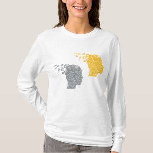 Steampunk Brain Power Cogwheel Heads T-Shirt