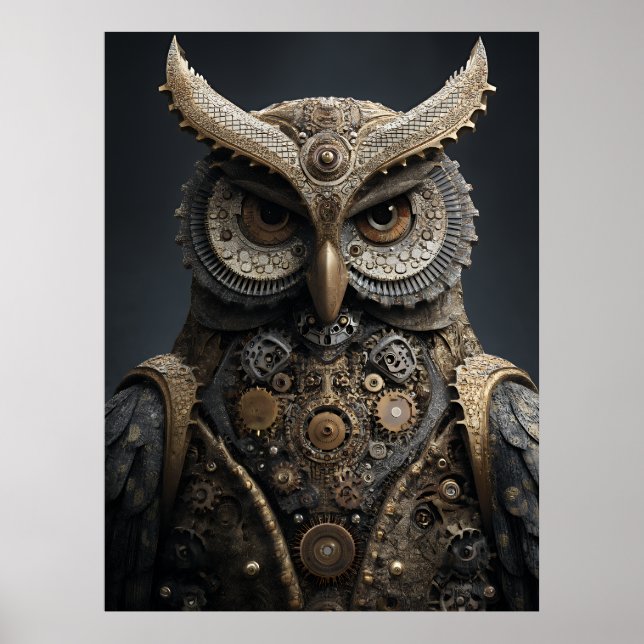 Steampunk Brass Sentinel Poster (Front)