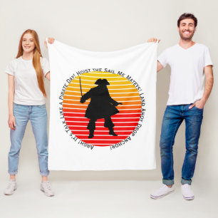 Steampunk Buccaneers Talk Like a Pirate Day Argh! Fleece Blanket