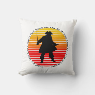 Steampunk Buccaneers Talk Like a Pirate Day Argh! Throw Pillow
