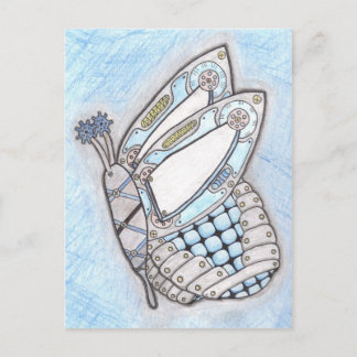 Steampunk Butterfly Postcard