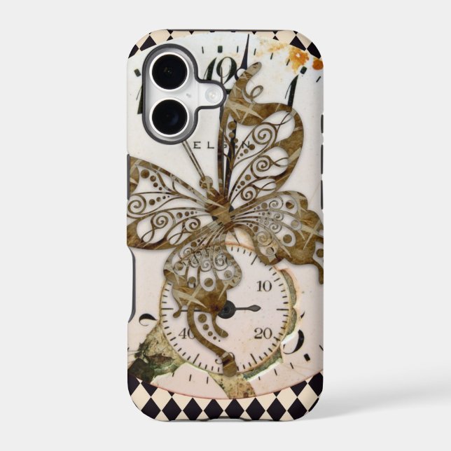 Steampunk Butterfly Round (Back)