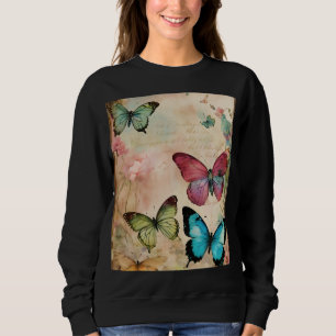 Steampunk Butterfly Skull – Luxury Abstract Street Sweatshirt