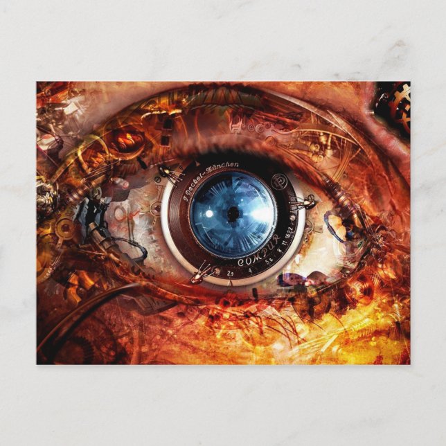 Steampunk Camera Eye Postcard (Front)