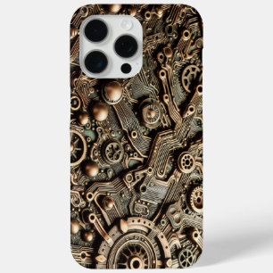 Steampunk Camo, Camouflage iPhone 15 Pro Max Case