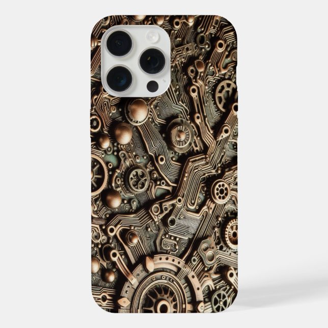 Steampunk Camo, Camouflage iPhone Case (Back)