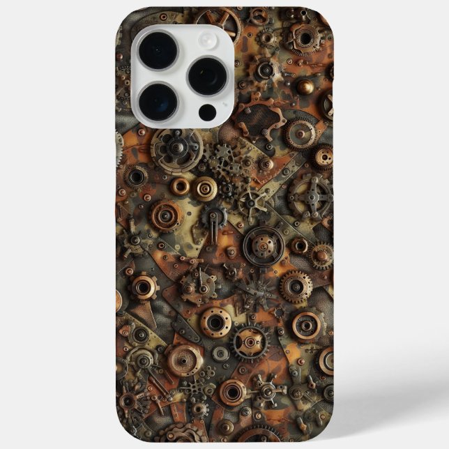Steampunk Camo, industrial design, camouflage Case-Mate iPhone Case (Back)