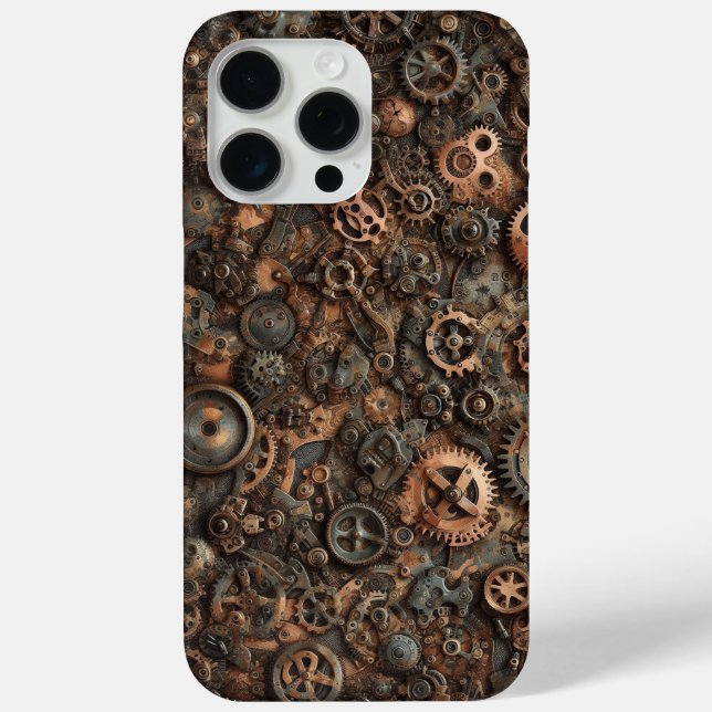 Steampunk Camo, industrial design, camouflage Case-Mate iPhone Case (Back)