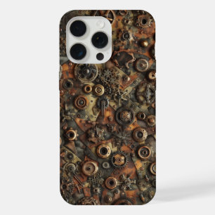 Steampunk Camo, industrial design, camouflage iPhone 15 Pro Max Case