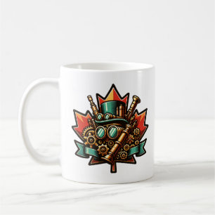 Steampunk Canada Day Coffee Mug