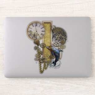 Steampunk Capital I Sculpture Sticker