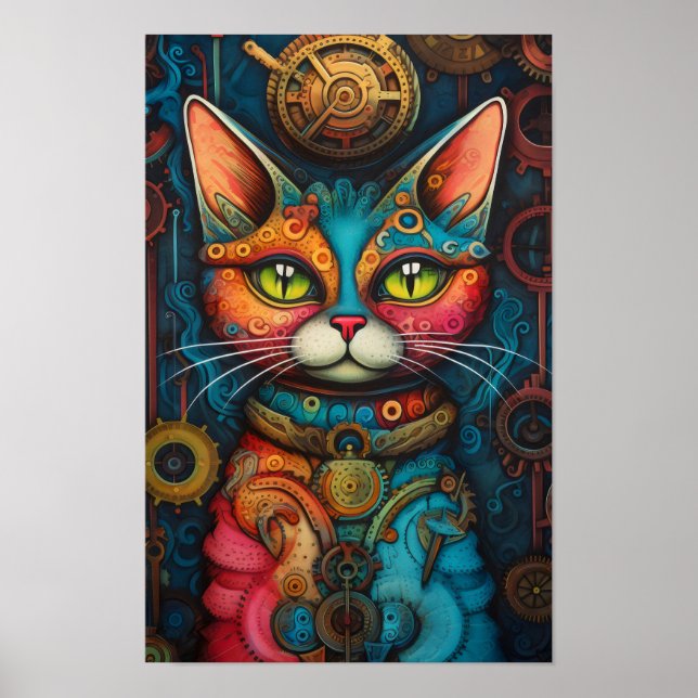Steampunk cat 1 of 21 poster (Front)