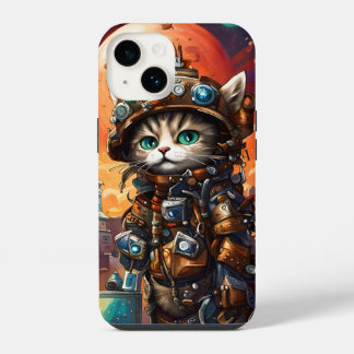 Steampunk Cat I iPhone 14 Case