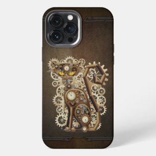 Steampunk Cat iPhone 13 Pro Max Case