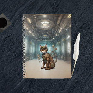Steampunk Cat  Notebook