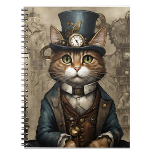 Steampunk Cat Notebook